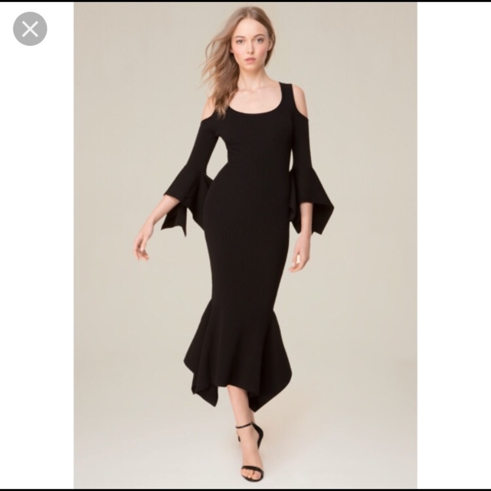 Bebe "Cold Shoulder Knit Dress"